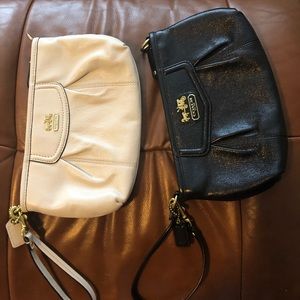 Coach leather wristlets